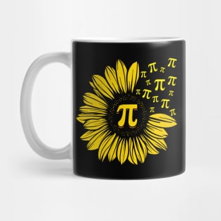 Happy Pi Day Mathematics Math Teacher Sunflower Mug